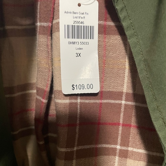 NEW L.L. Bean Women's Adirondack Barn Coat, Flannel-Lined 3X - Picture 4 of 4